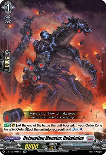 Detonation Monster, Bobalmine