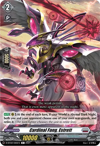 Cardinal Fang, Estrett
