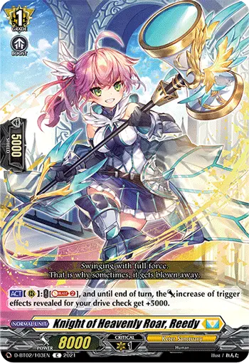 Knight of Heavenly Roar, Reedy