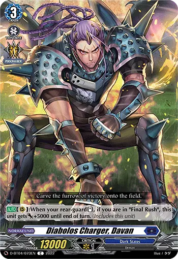 Diabolos Charger, Davan