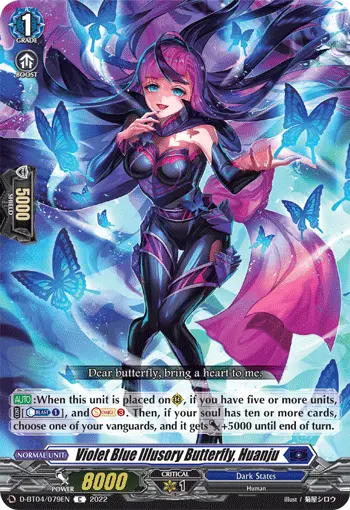 Violet Blue Illusory Butterfly, Huanju