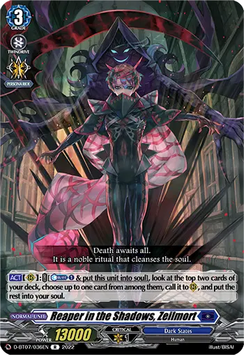 Reaper in the Shadows, Zeilmort