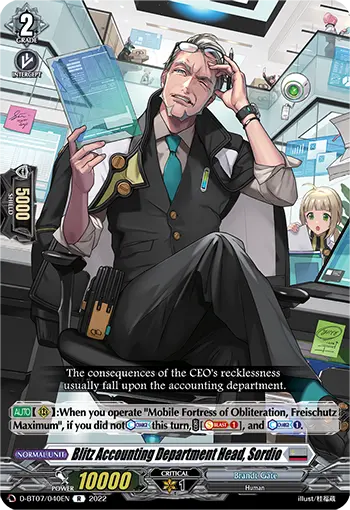 Blitz Accounting Department Head, Sordio