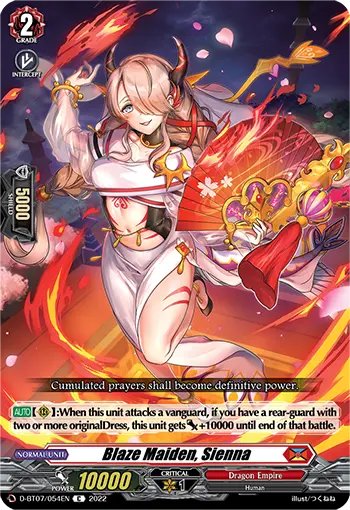 Blaze Maiden, Sienna