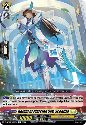 Knight of Piercing Sky, Sconfiza