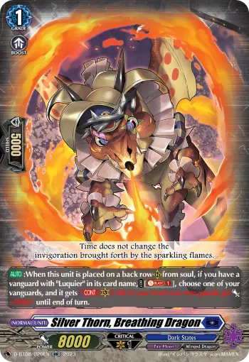 Silver Thorn, Breathing Dragon