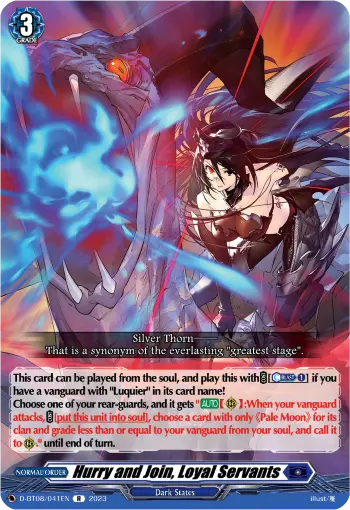 Hurry and Join, Loyal Servants