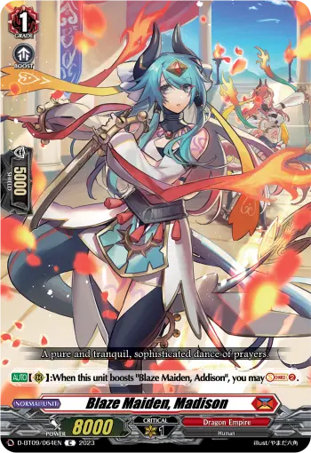 Blaze Maiden, Madison