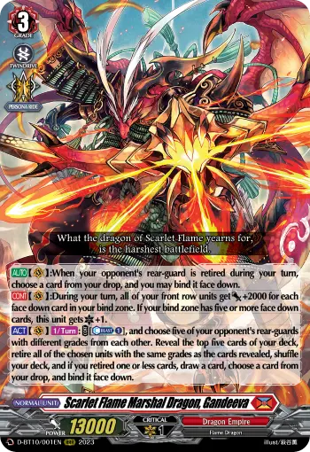 Scarlet Flame Marshal Dragon, Gandeeva
