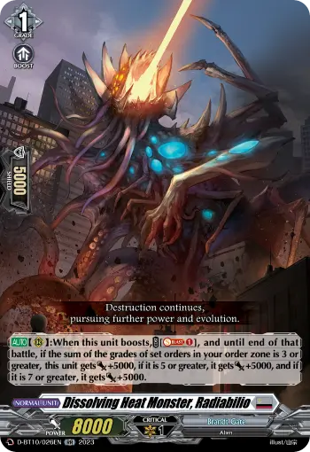 Dissolving Heat Monster, Radiabilio