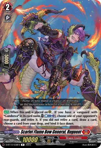Scarlet Flame Bow General, Ruguent