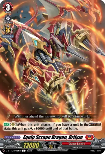 Equip Scrape Dragon, Drilyze