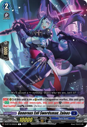 Generous Evil Swordsman, Zaleos