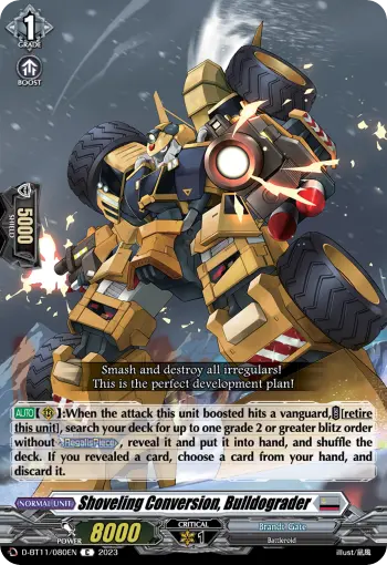 Shoveling Conversion, Bulldograder