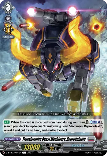 Transforming Beast Machinery, Reprobufaalo