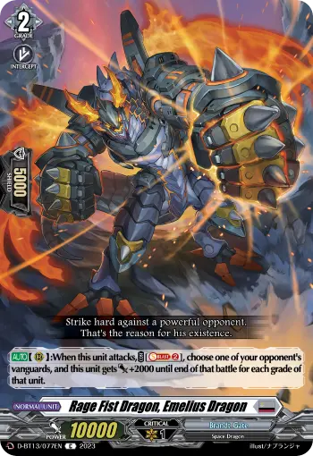 Rage Fist Dragon, Emelius Dragon