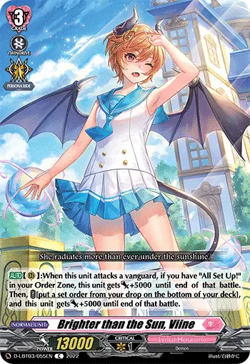 Brighter than the Sun, Viine
