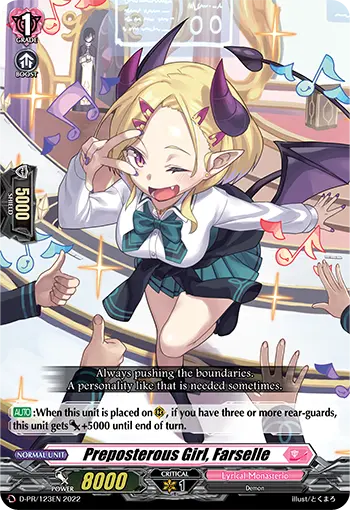 Preposterous Girl, Farselle