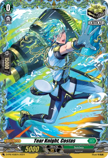 Tear Knight, Costas