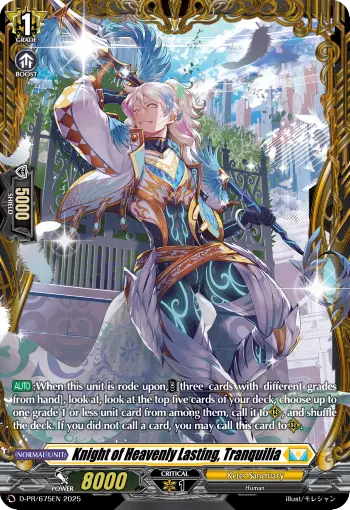 Knight of Heavenly Lasting, Tranquilia