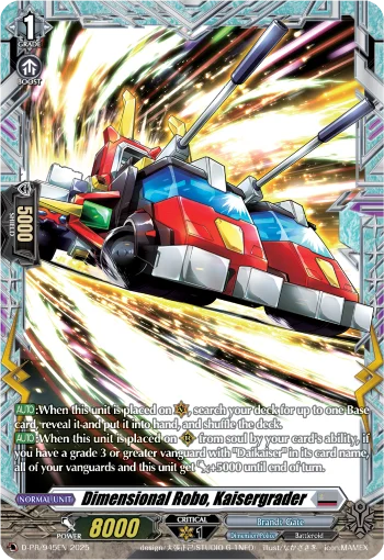 Dimensional Robo, Kaisergrader