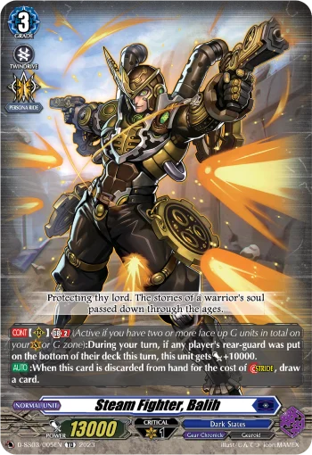 Steam Fighter, Balih