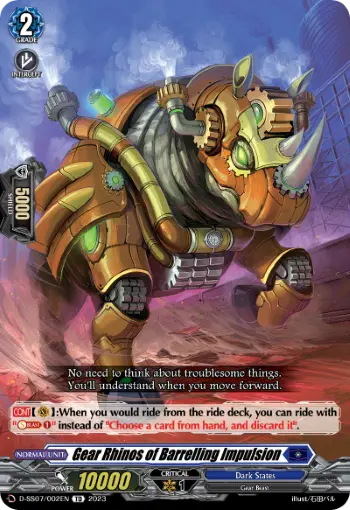 Gear Rhinos of Barrelling Impulsion