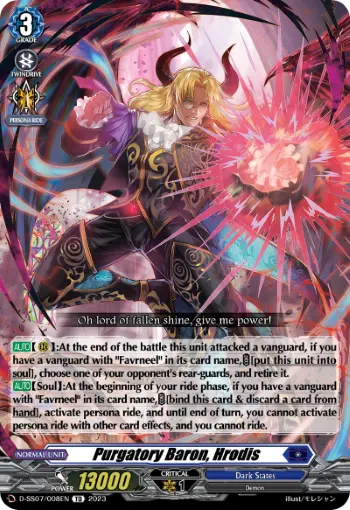 Purgatory Baron, Hrodis
