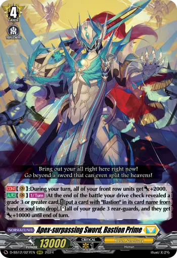 Apex-surpassing Sword, Bastion Prime