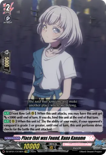 Place that was Found, Rana Kaname