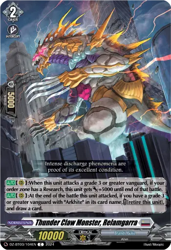 Thunder Claw Monster, Relamgarra