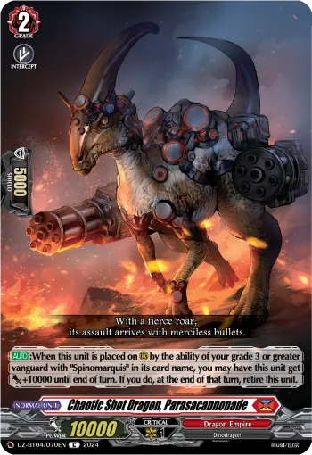 Chaotic Shot Dragon, Parasacannonade