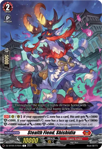 Stealth Fiend, Shishidia