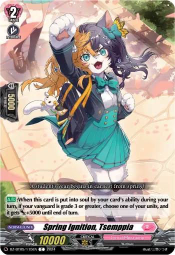 Spring Ignition, Tsemppia