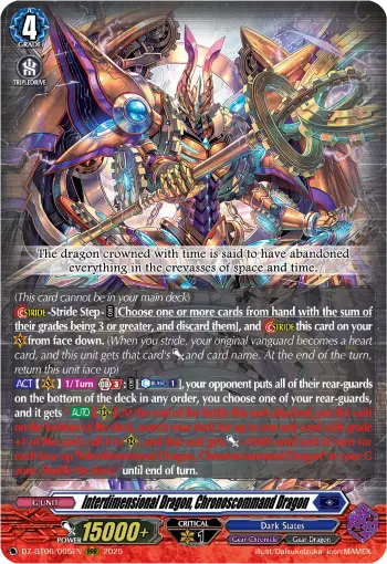 Interdimensional Dragon, Chronoscommand Dragon
