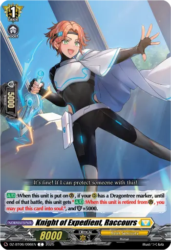 Knight of Expedient, Raccours