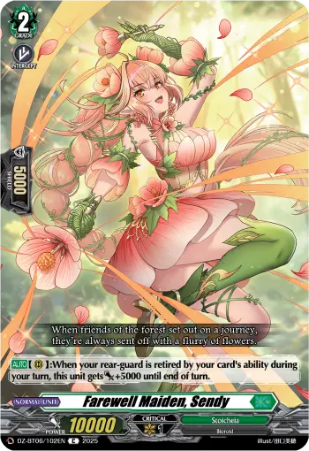 Farewell Maiden, Sendy