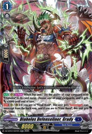 Diabolos Defenseliner, Grady