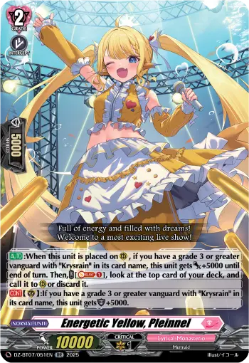 Energetic Yellow, Pleinnel