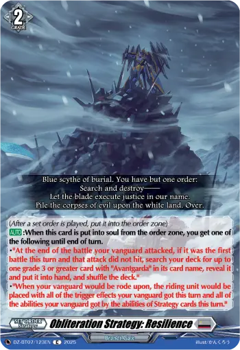 Obliteration Strategy: Resilience