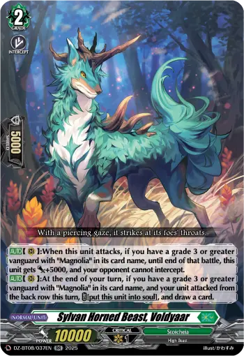Sylvan Horned Beast, Voldyaar