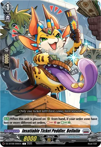 Insatiable Ticket Peddler, Bellolin