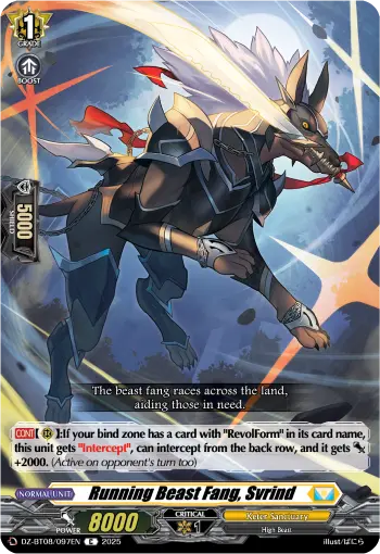 Running Beast Fang, Svrind