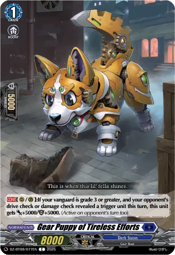 Gear Puppy of Tireless Efforts