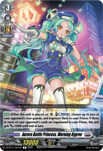Aurora Battle Princess, Warning Kygree