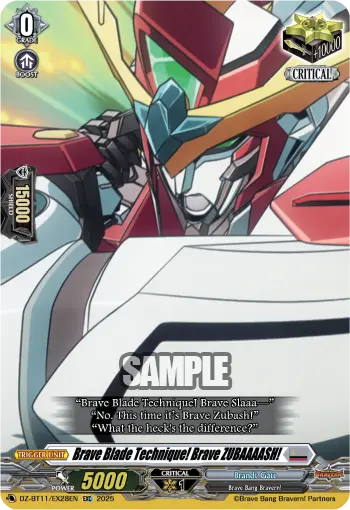 Brave Blade Technique! Brave ZUBAAAASH!