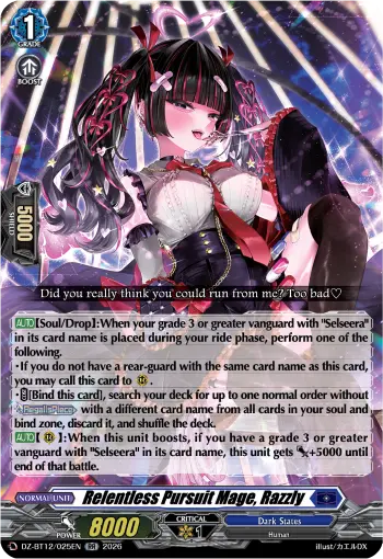 Relentless Pursuit Mage, Razzly