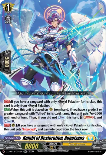 Knight of Restoration, Auguisans