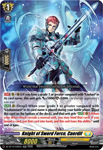 Knight of Sword Force, Caerdif