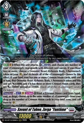 Savant of Taboo, Zorga "Fantôme"